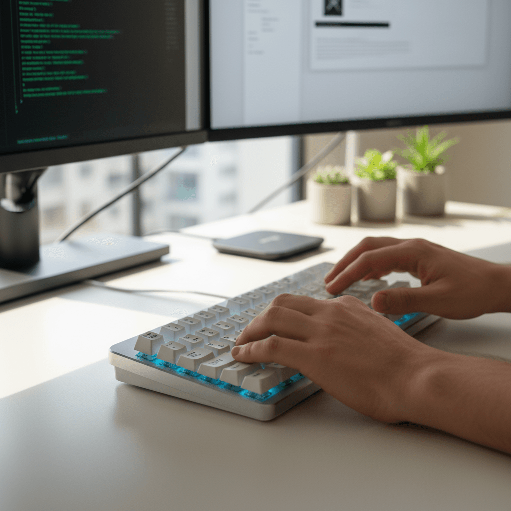 Escavatore in azione su cantiere edile