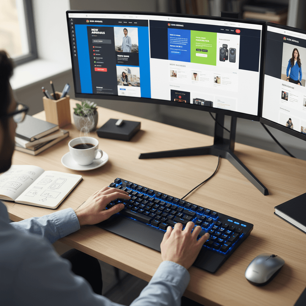 Escavatore e gru in funzione su cantiere edile